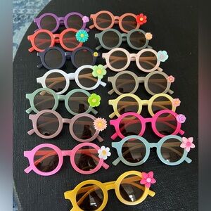 LOT of Colorful Round Sunglasses!